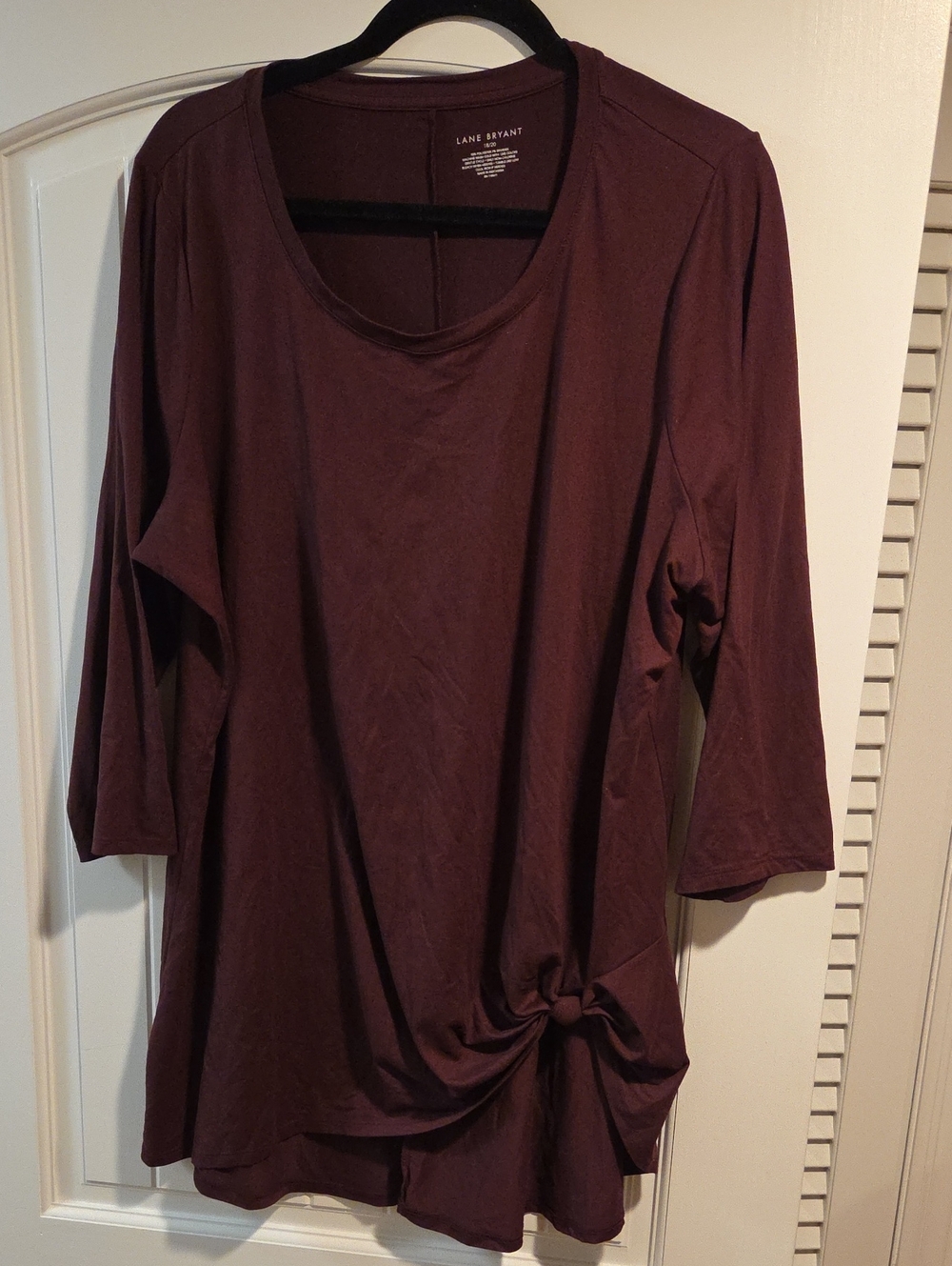 Lane Bryant Merlot/Maroon Long Sleeve Tunic Size 18/20